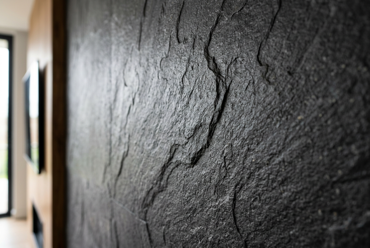 Cover Styl' Natural Stone schiste ardoise sur mur