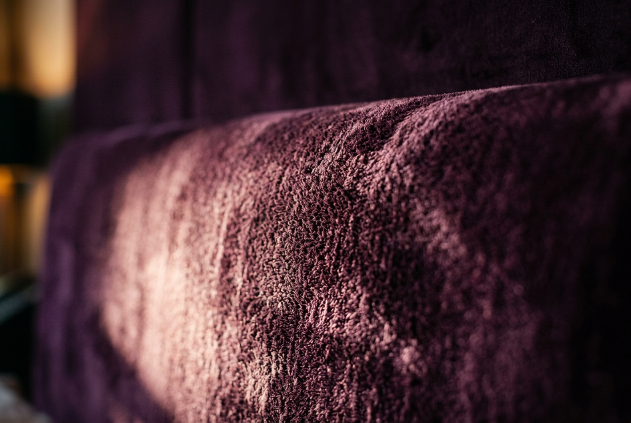 Cover Styl' Designer Fabric velours violet