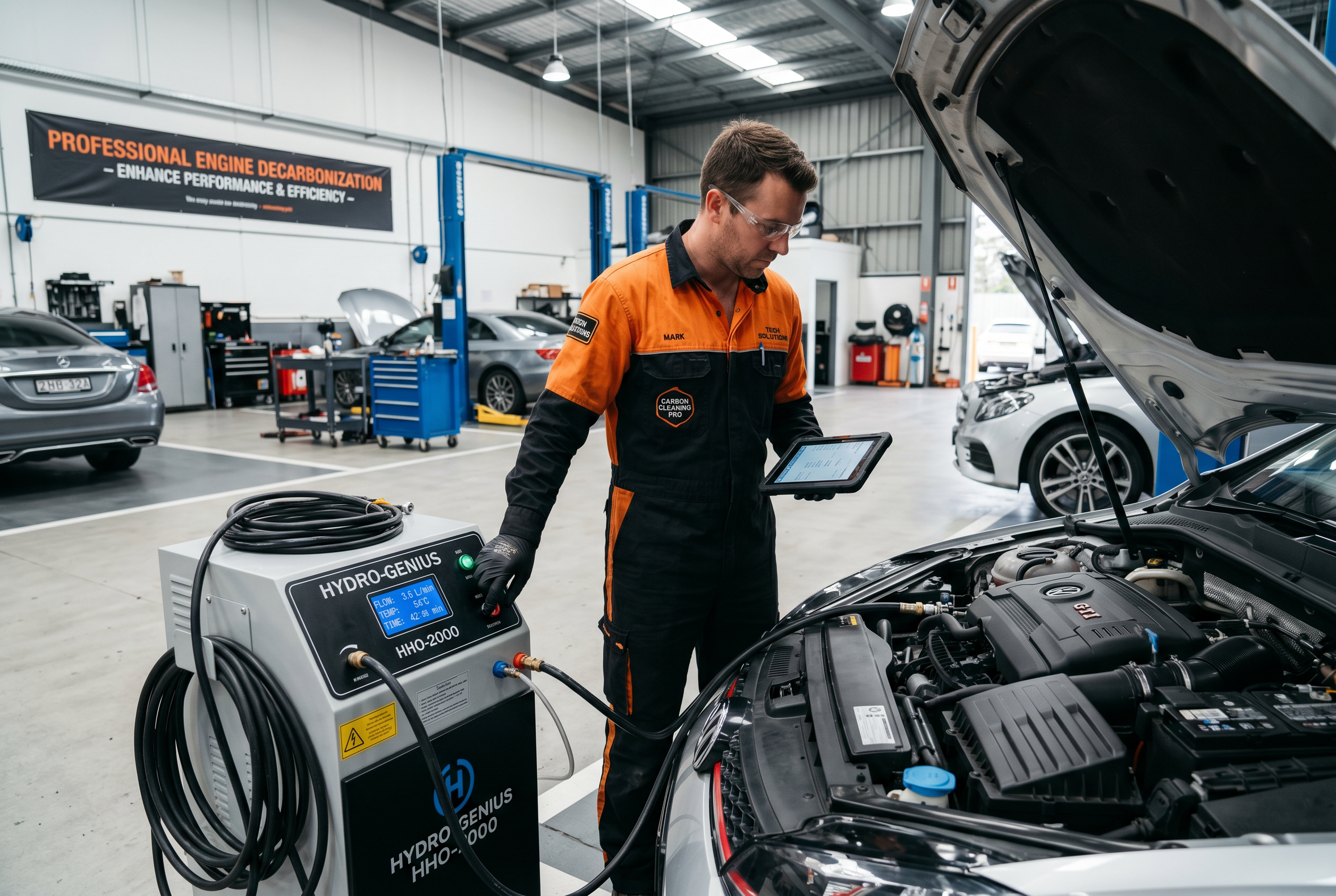Décalaminage moteur hydrogène par technicien Blacktint